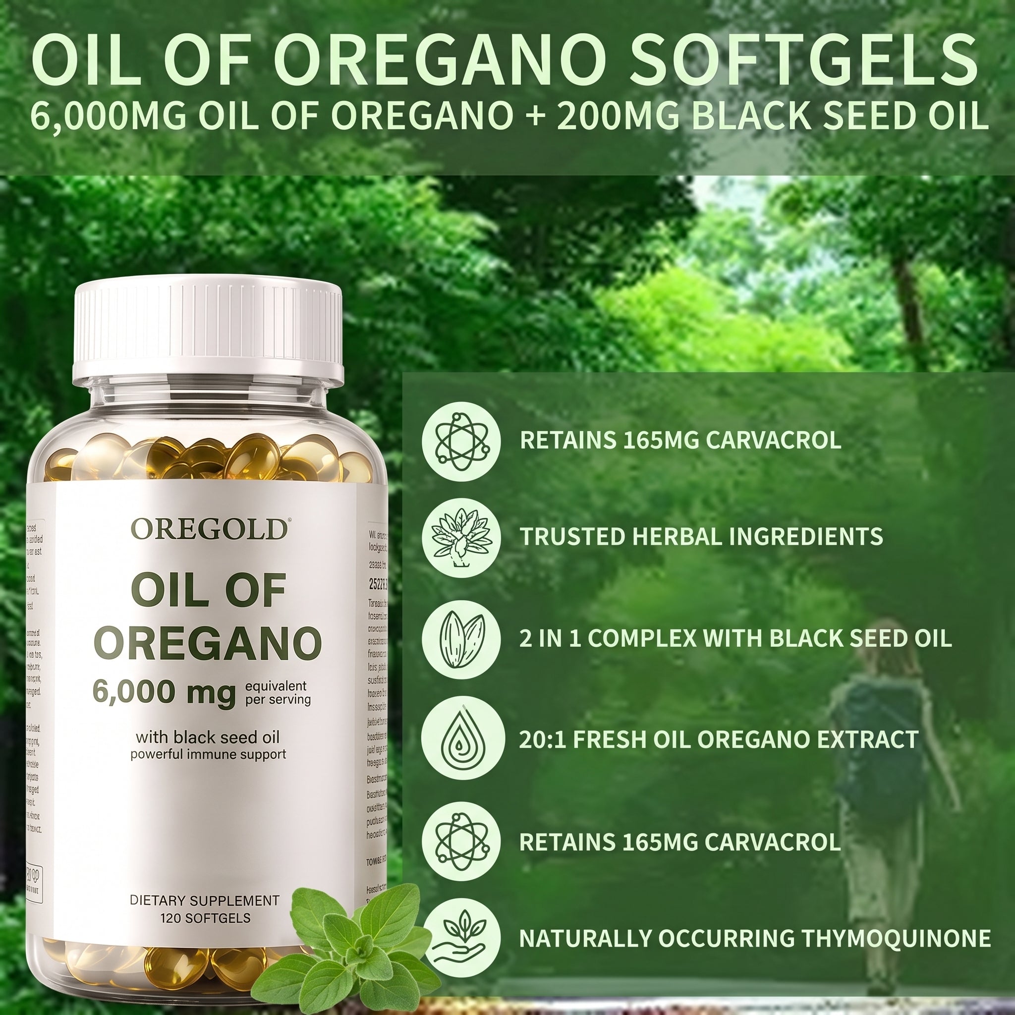 Pure Oregano Antioxidant Immune Formula